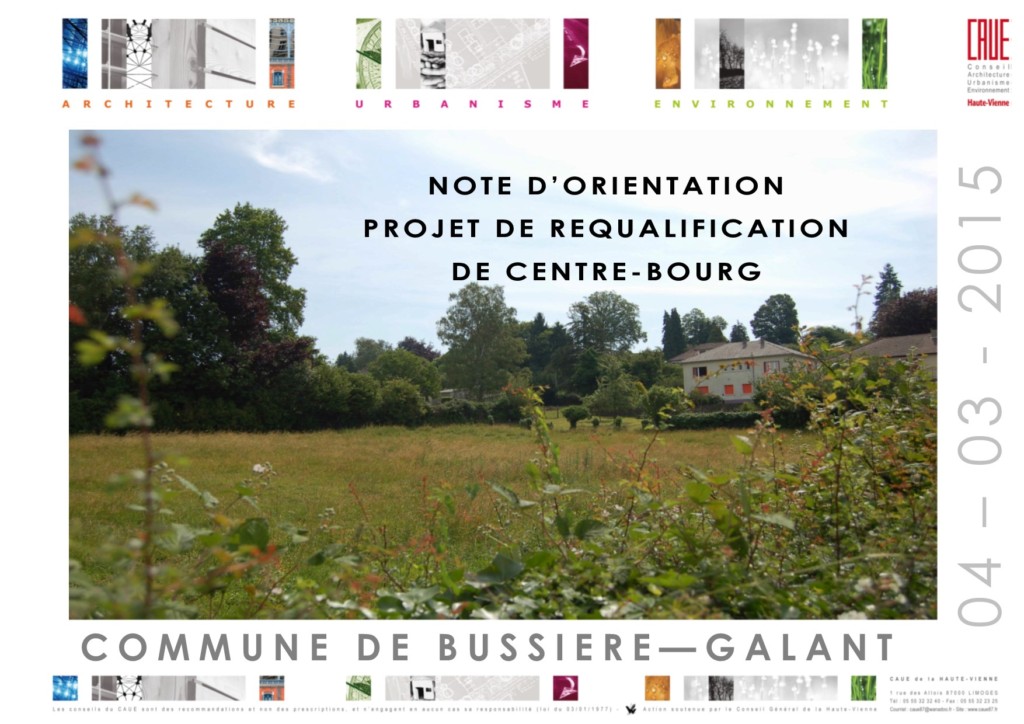 Projet de requalification de centre-bourg