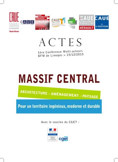 Actes de la Conférence Massif central